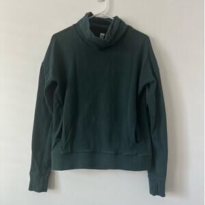 Lululemon Cowl Neck Pullover Sweatshirt Women's Size 4 Forest Green Casual